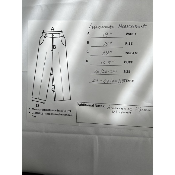 Amoureuse Plus Size 3X Floral 2 Piece Pajama Intimate Sleep Wear Red Women - Picture 10 of 12